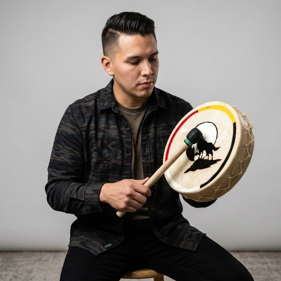 Howling Wolf 8” Hand Drum