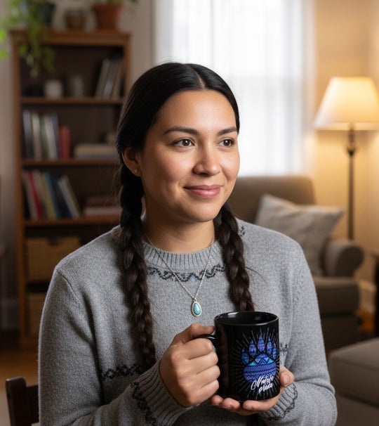 Tasse en céramique noire de style sud-ouest OLDTRIBES™