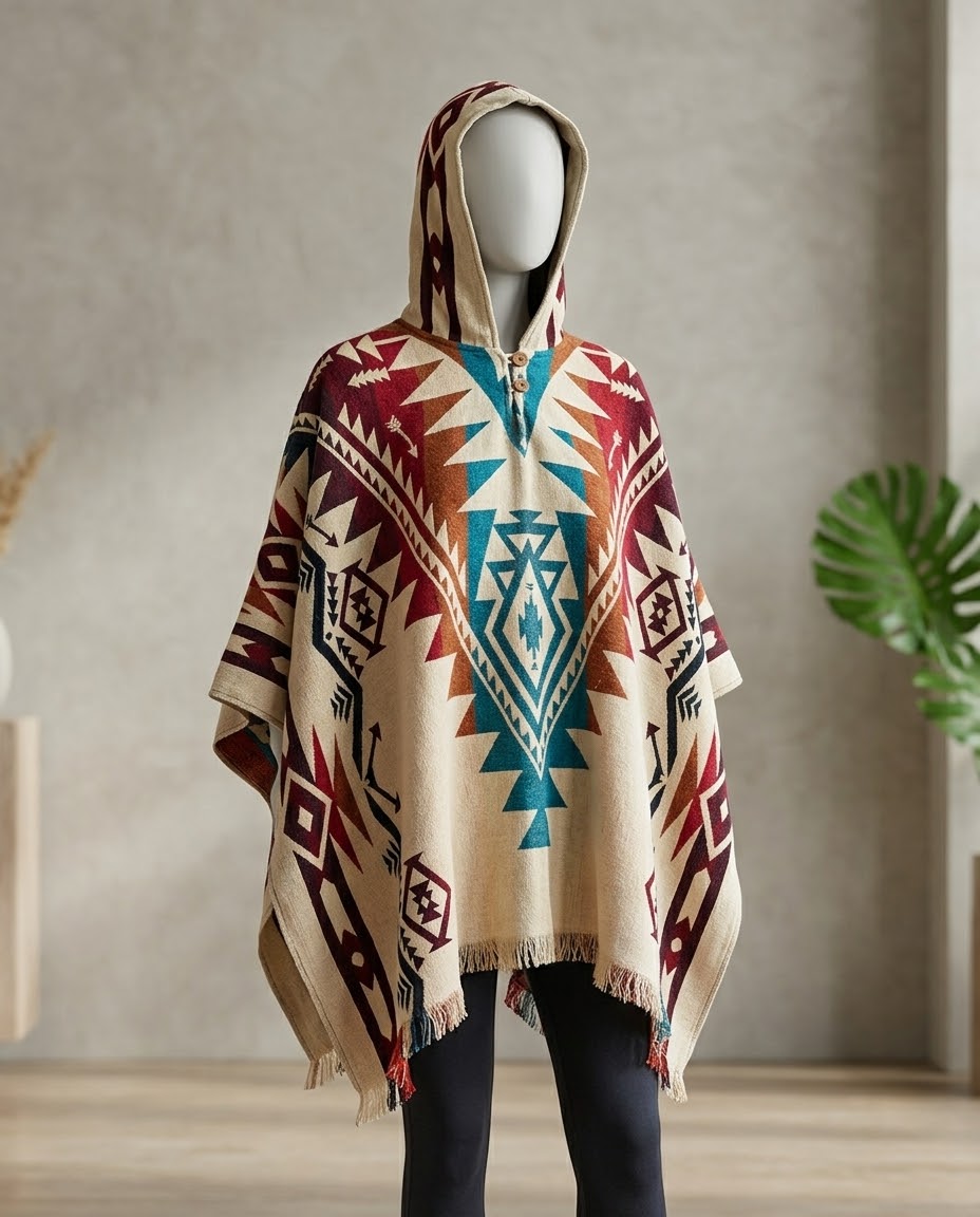 Tribal HandMade Wool Poncho