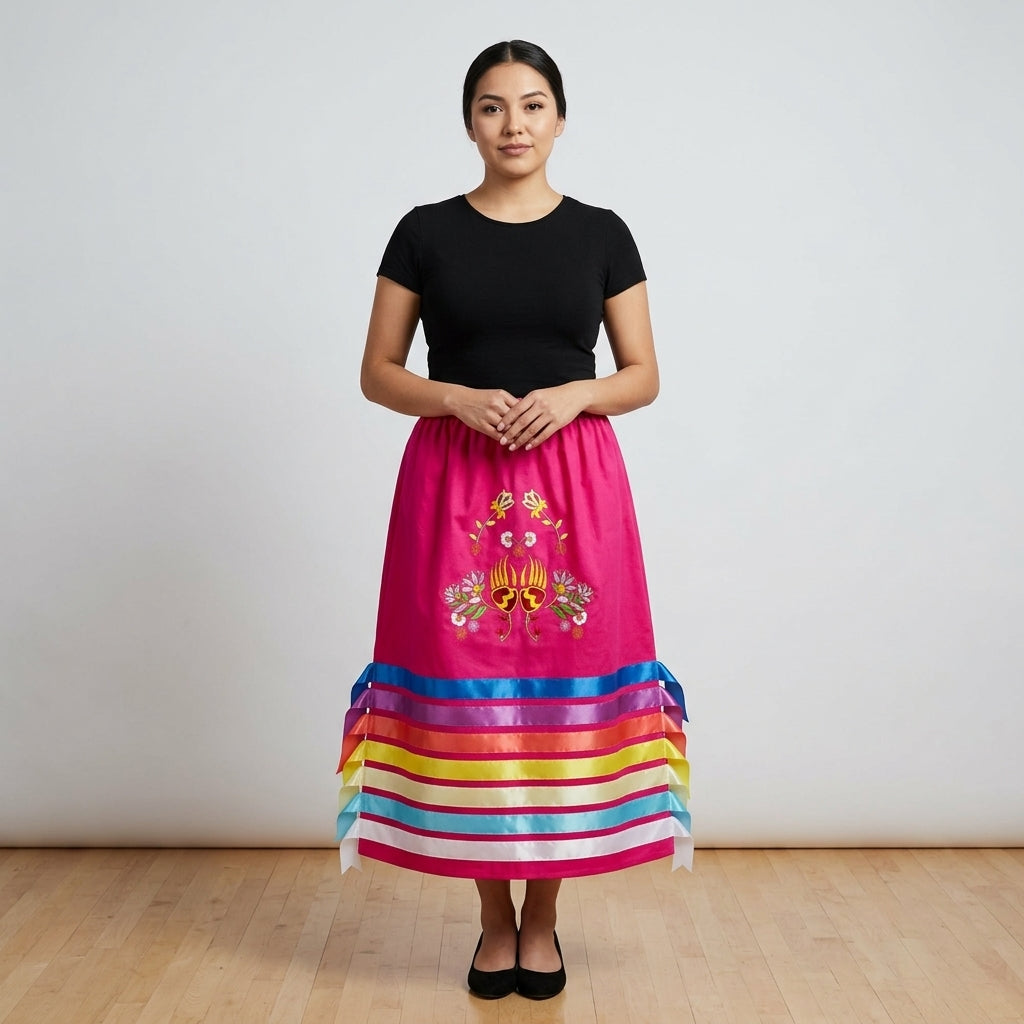 OLDTRIBES™ Paws &amp; Petals  Ribbon Skirt