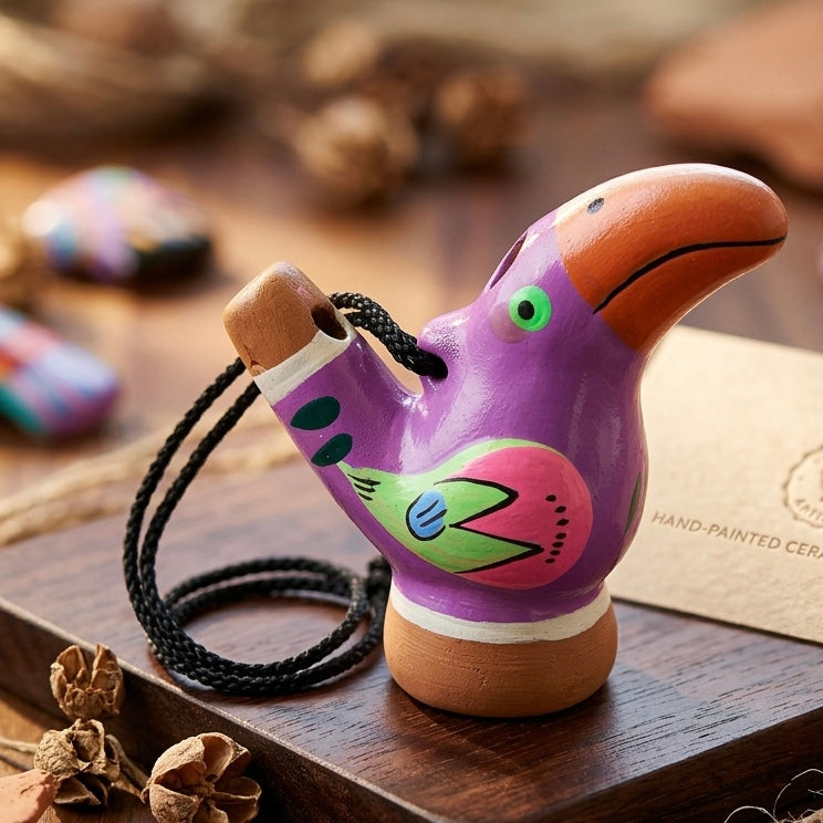 OLDTRIBES Painted Toucan Bird Water Whistle