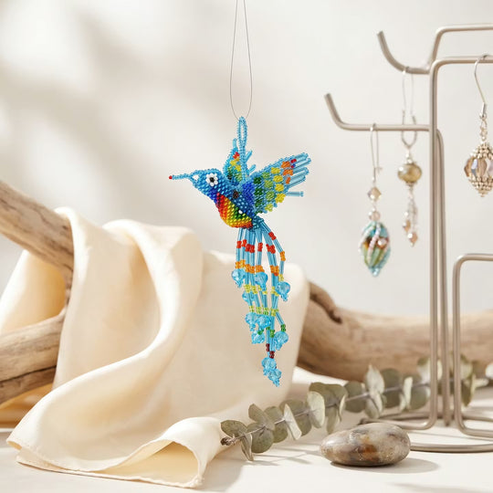 Blue Beaded Humming Bird