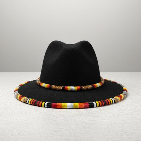 Handmade Beaded Hats (Black Collection)