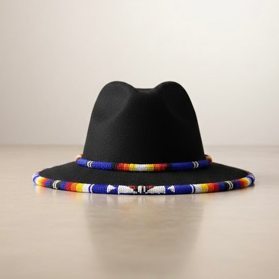 Handmade Beaded Hats (Black Collection)