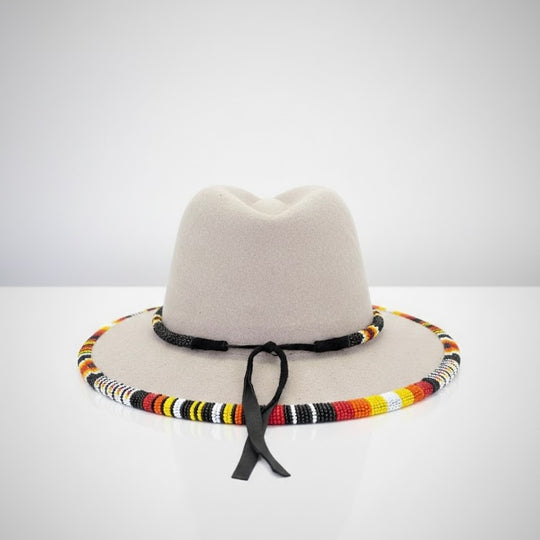 Handmade Beaded Hats (Cream Collection)