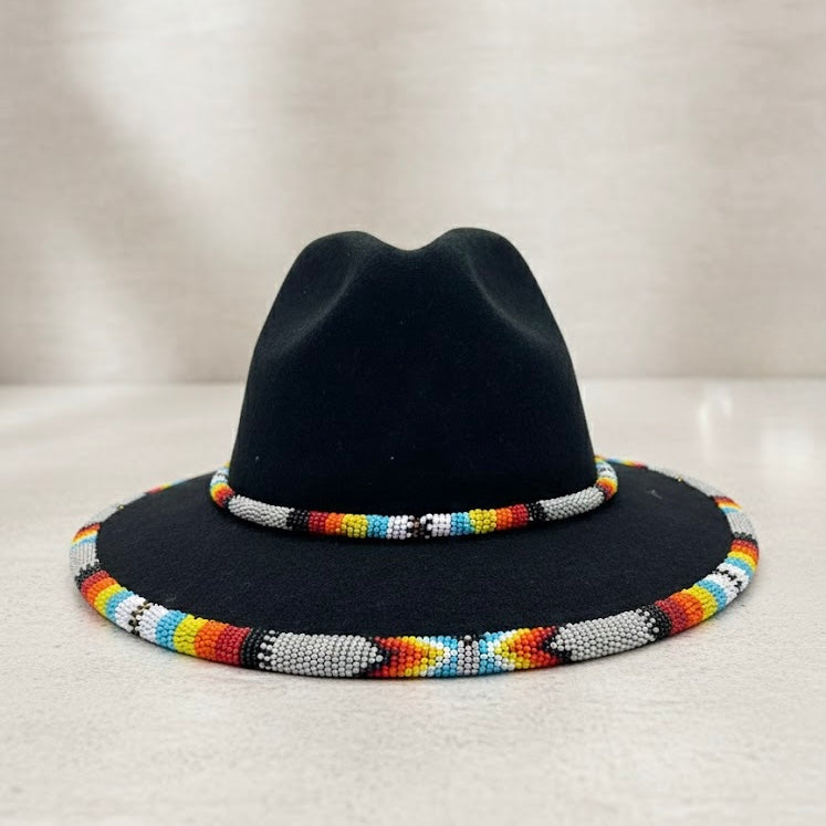 Handmade Beaded Hats (Black Collection)
