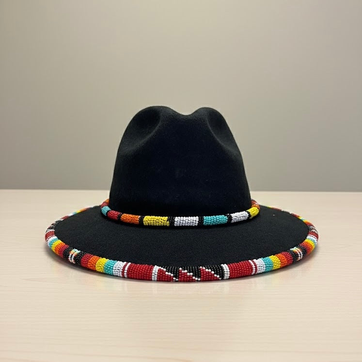 Handmade Beaded Hats (Black Collection)