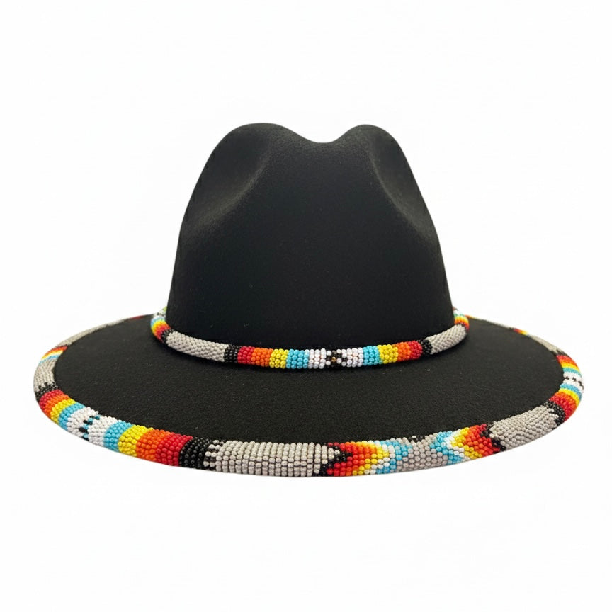 Size-60 Handmade Beaded Hat
