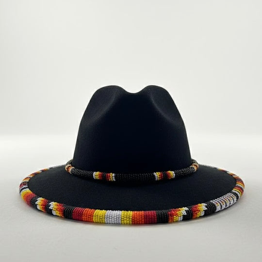 Handmade Beaded Hats (Black Collection)