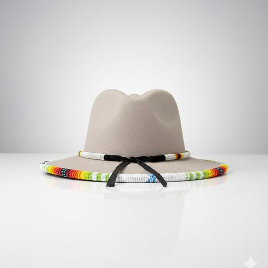 Handmade Beaded Hats (Cream Collection)