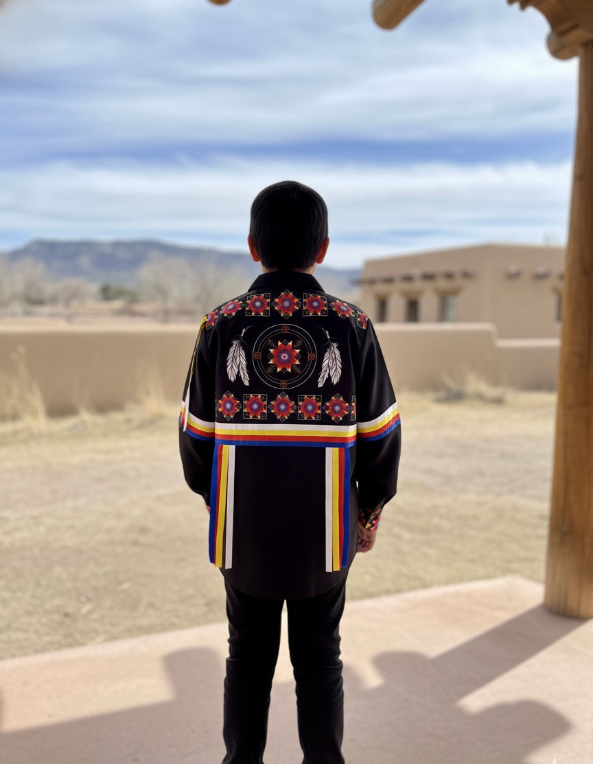 Feathers Youth Ribbon shirt