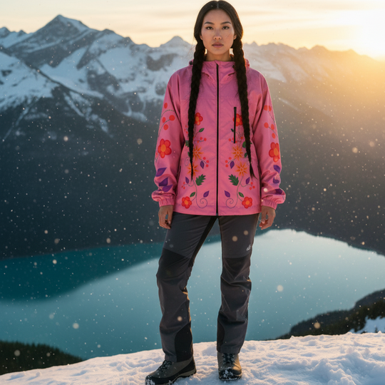 OLDTRIBES™ Pink  Spring Blossom Windbreaker