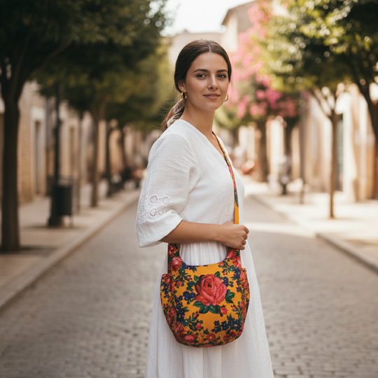 Orange Kookum Crossbody Bag