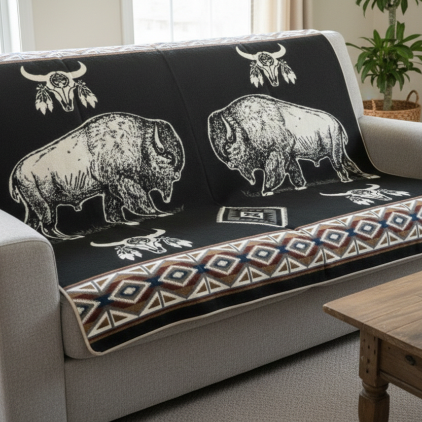 OLDTRIBES™ Spirit of the Great Plains Alpaca Blanket