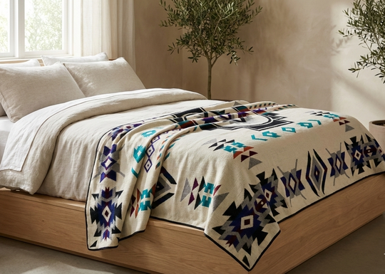 PUNKU (Obsidian & Opal) — ALTURA ’26 Reversible Artisan Throw