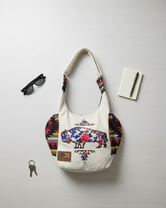Buffalo Embroidered Crossbody Bag