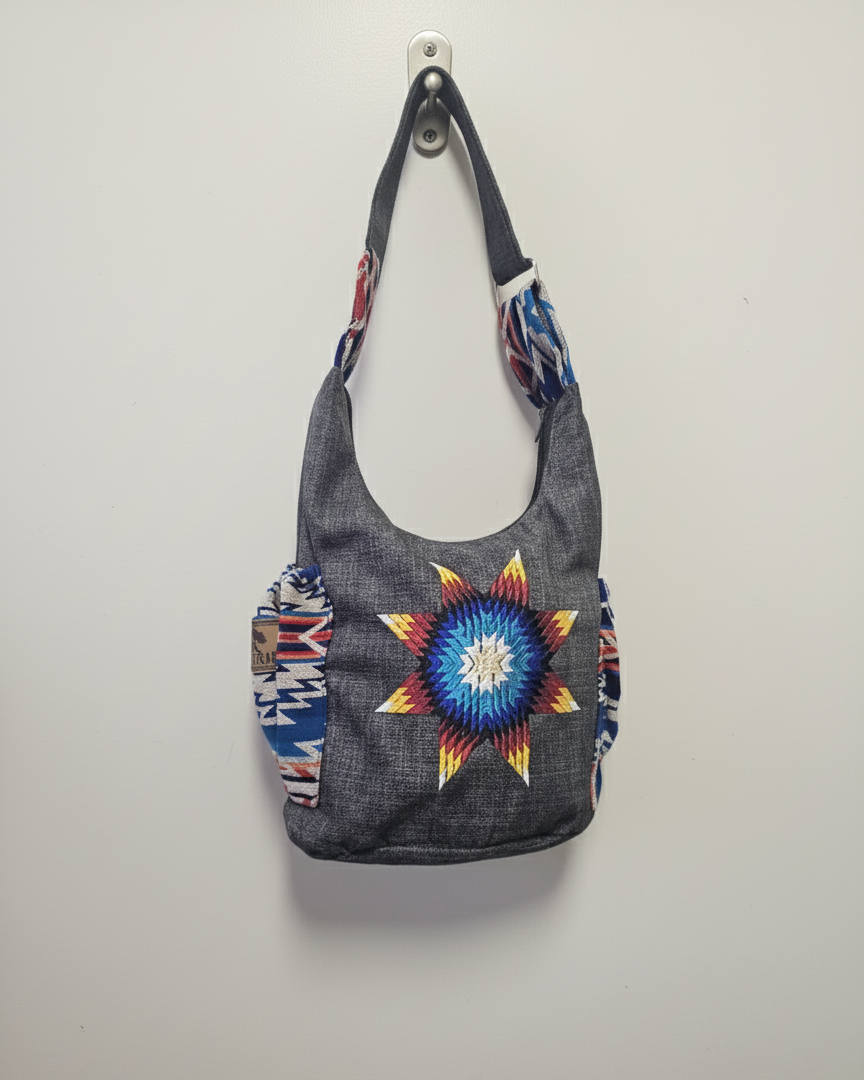 Wisdom Star Embroidered Crossbody Bag