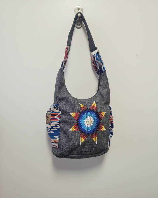 Wisdom Star Embroidered Crossbody Bag