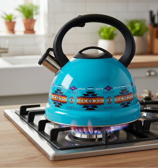 Turquoise 3L Stainless Steel Tea Kettle