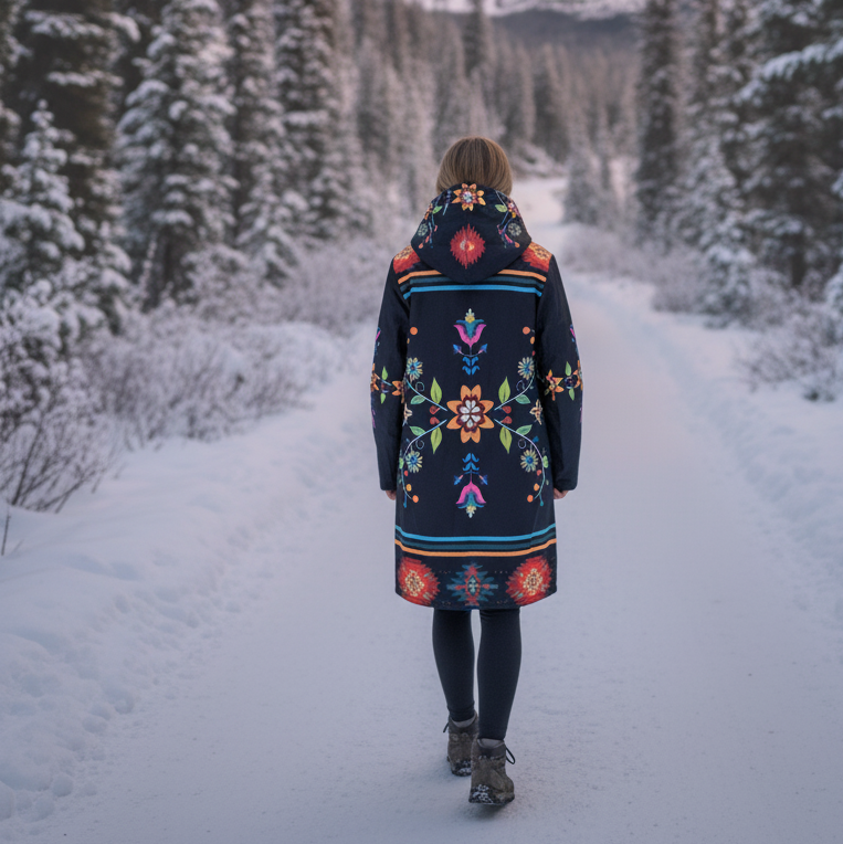 OLDTRIBES™Sacred Bloom long Coat