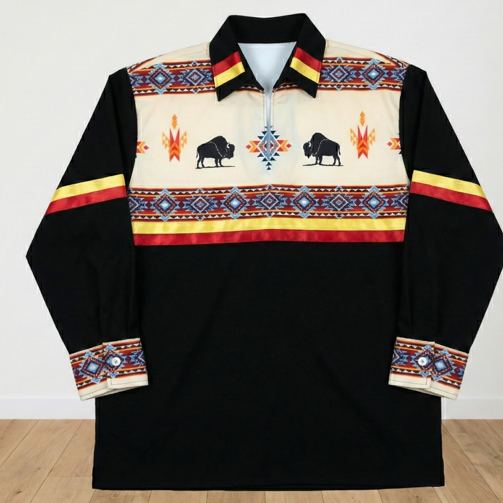 Orange and Maroon Ribbon Shirt