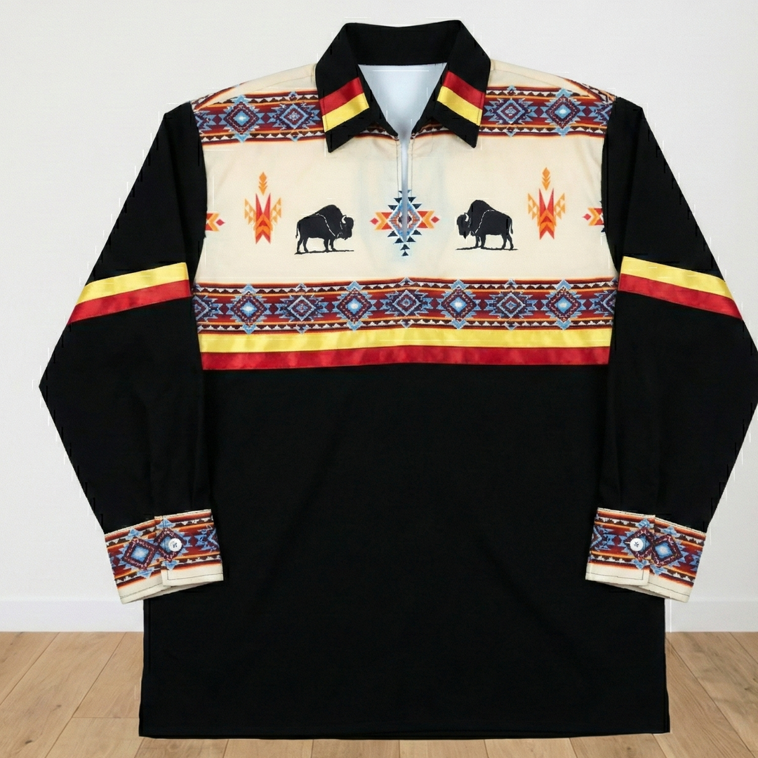 Orange and Maroon Ribbon Shirt