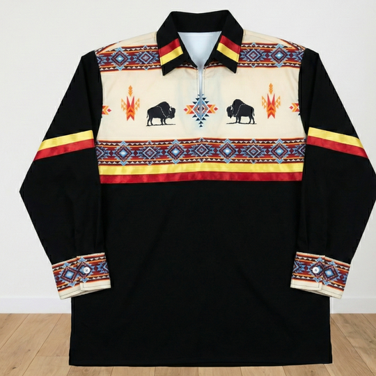 Orange and Maroon Ribbon Shirt