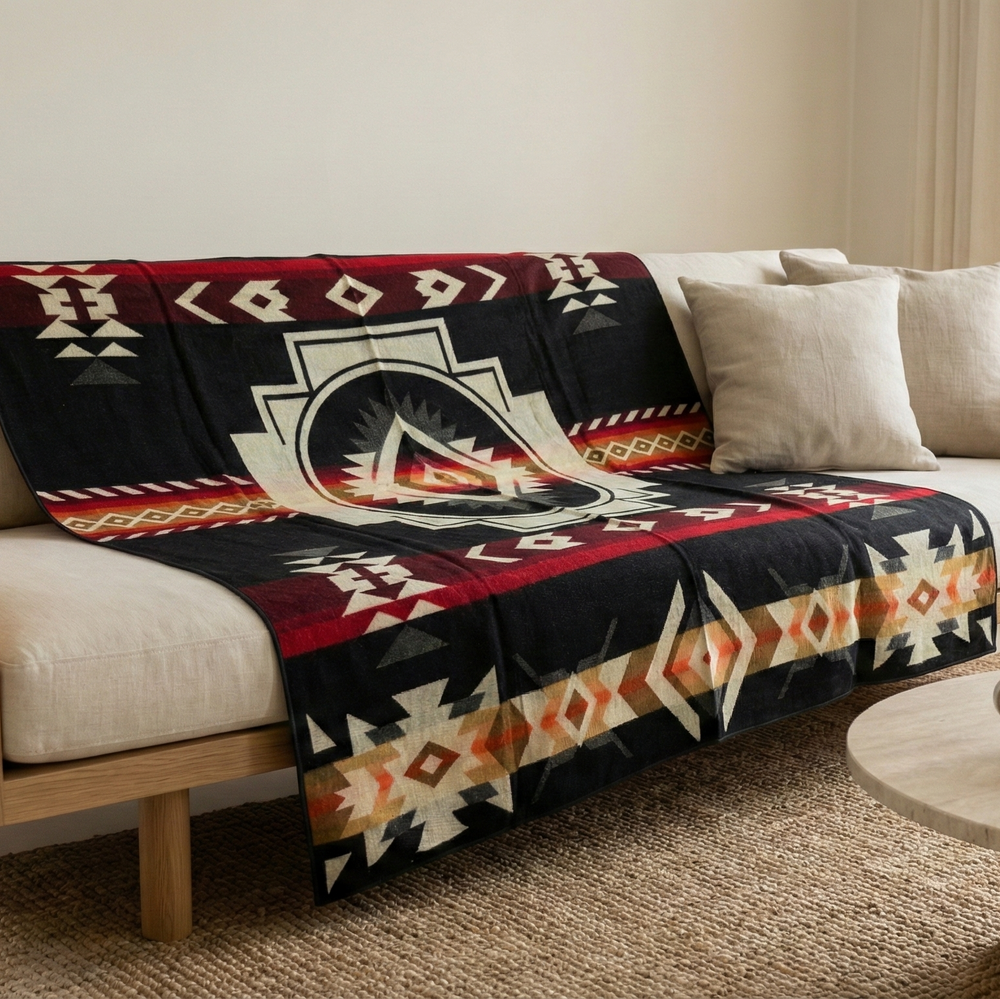 PUNKU (Ivory Ember) — ALTURA ’26 Reversible Artisan Throw