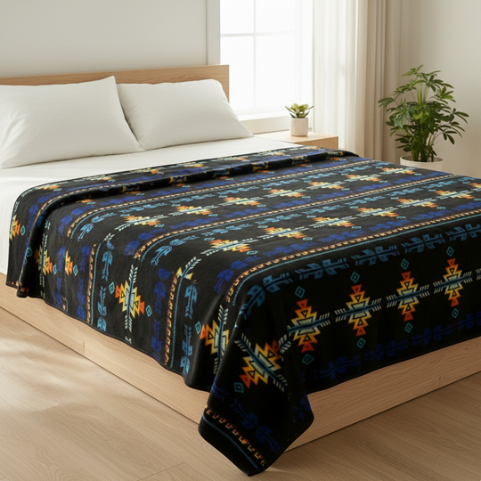 OLDTRIBES™ Embers of the Four Winds Alpaca Blanket