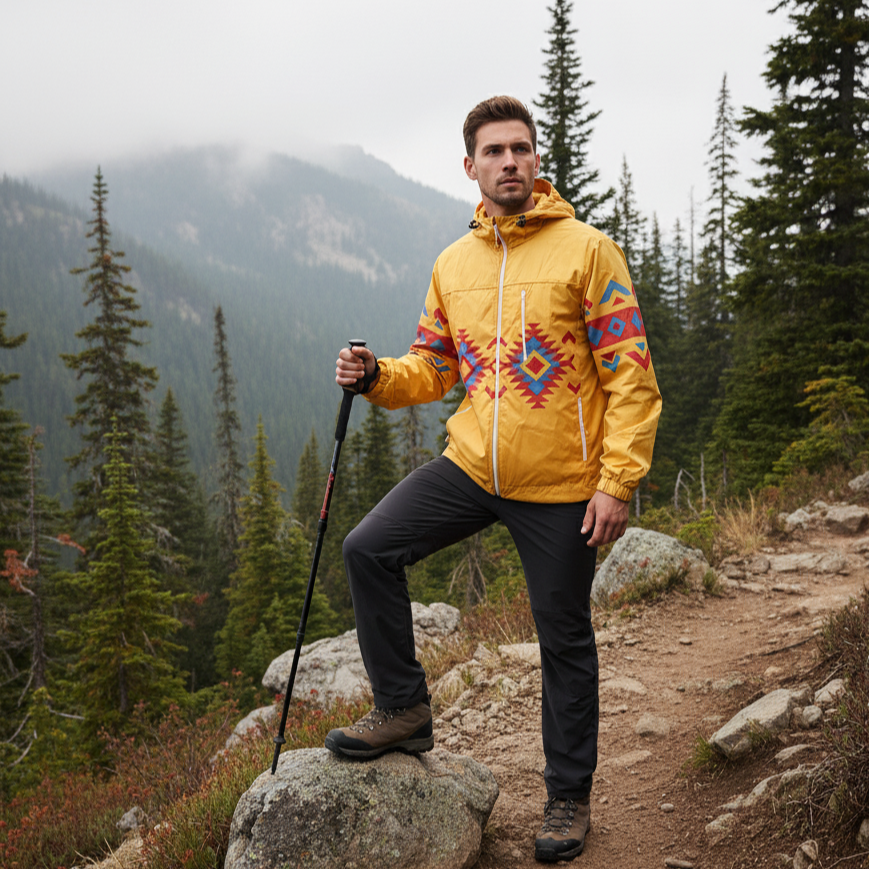 OLDTRIBES™ Sunrise Peaks Windbreaker(Yellow)