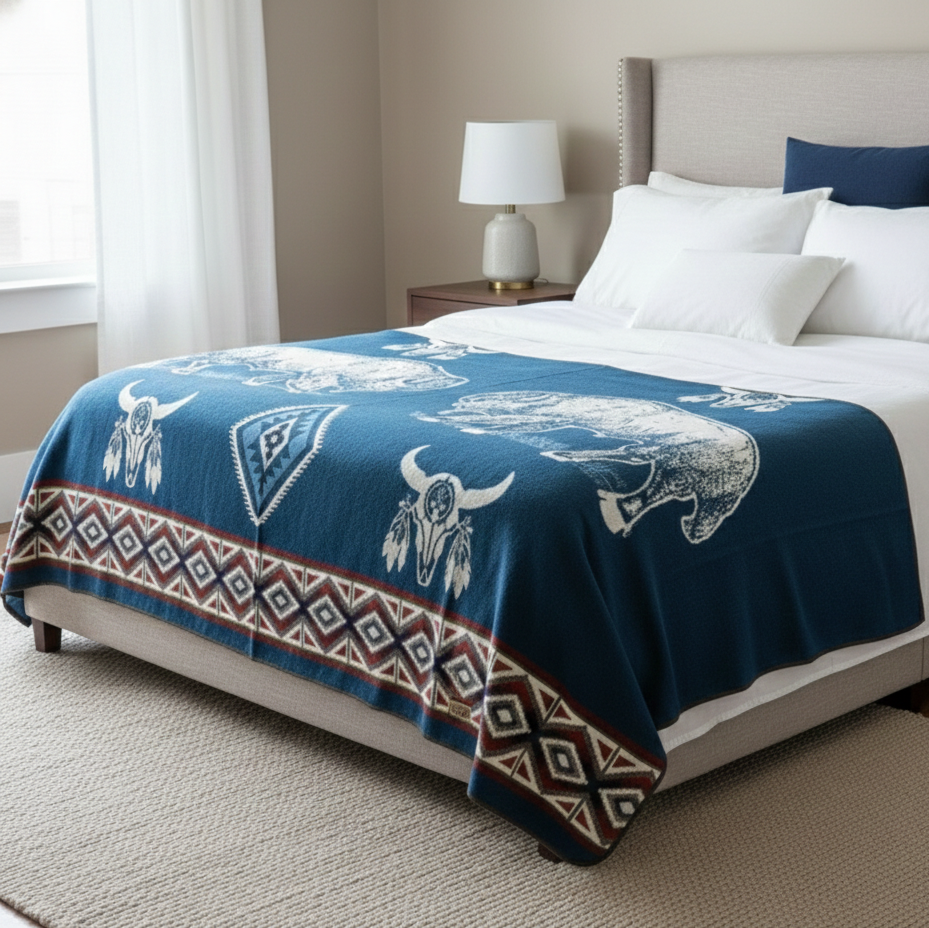 OLDTRIBES™ Spirit of the Great Plains Alpaca Blanket