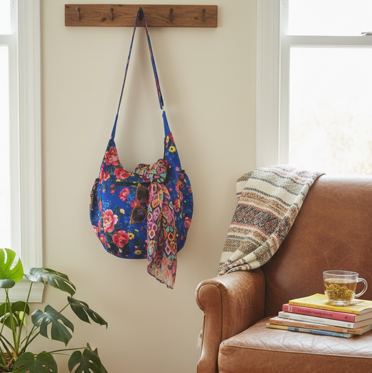 Blue Kookum Crossbody Bag