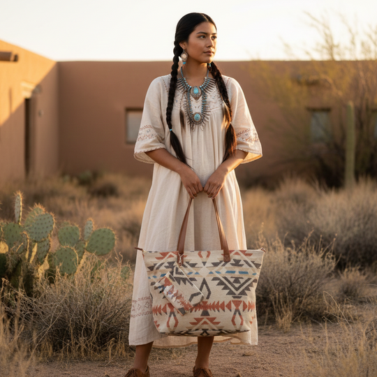 Sac fourre-tout beige