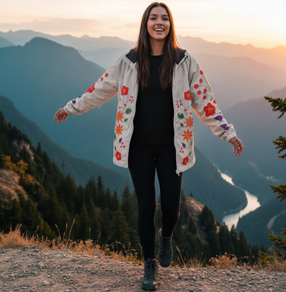 OLDTRIBES™ Mountain Bloom Windbreaker