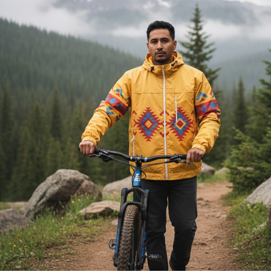 OLDTRIBES™ Sunrise Peaks Windbreaker(Yellow)