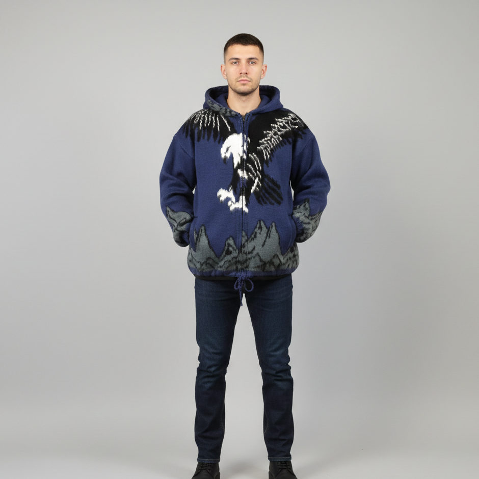 Eagle Unisex Alpaca Sweater