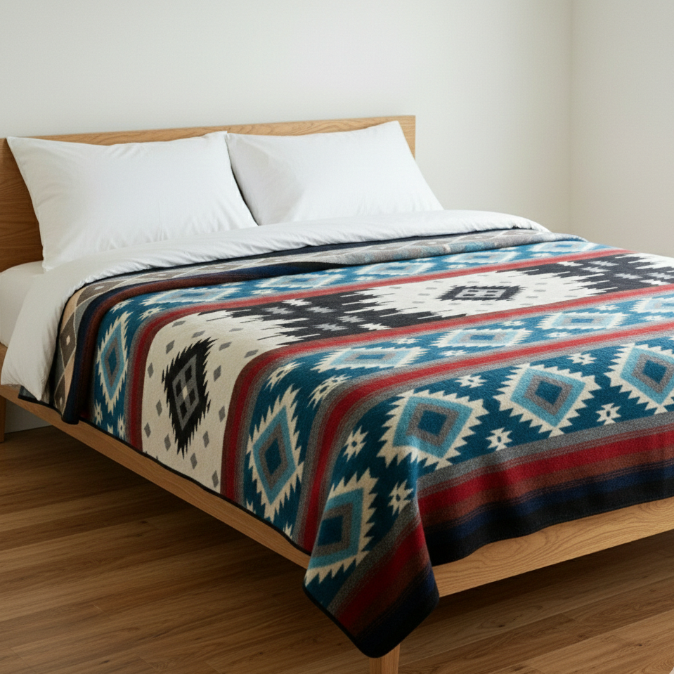 OLDTRIBES™ Four Directions Pattern Alpaca Blanket