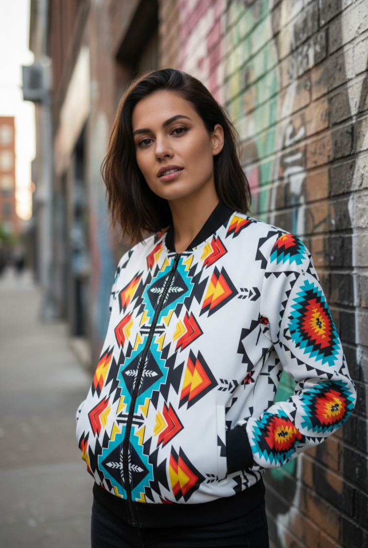 Bomber à pétales ivoire