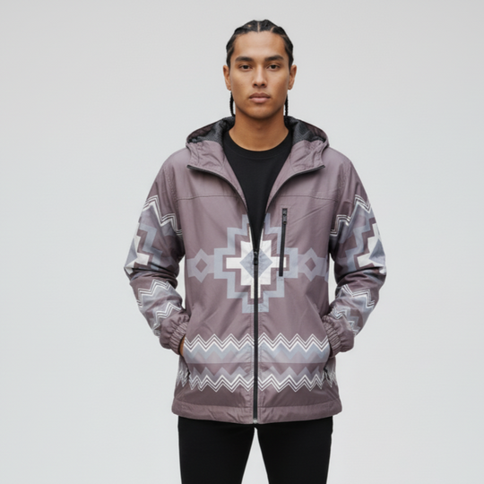 OLDTRIBES™ Taupe-brown Windbreaker