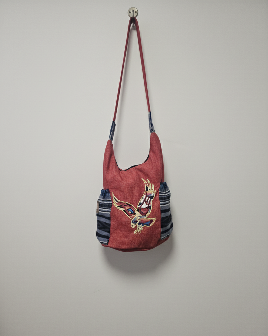Eagle Spirit Embroidered Crossbody Bag