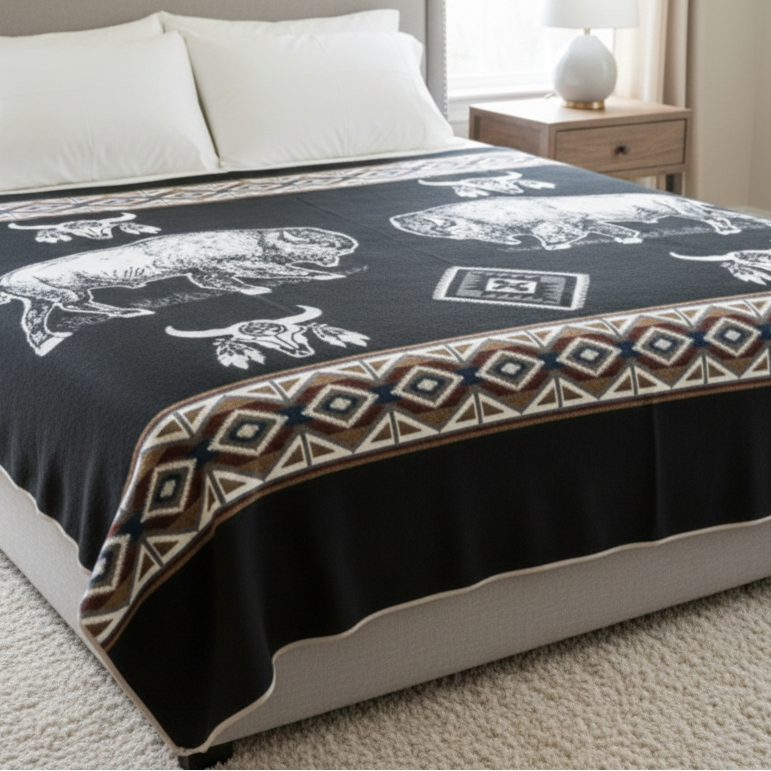 OLDTRIBES™ Spirit of the Great Plains Alpaca Blanket