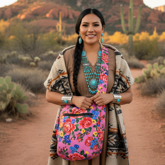 Pink Kookum Crossbody Bag