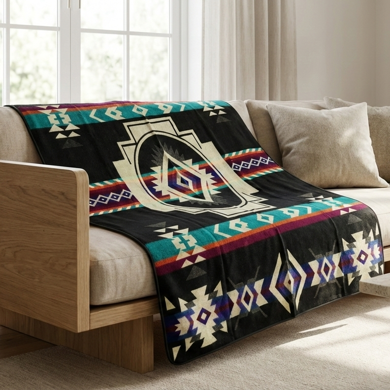 PUNKU (Obsidian & Opal) — ALTURA ’26 Reversible Artisan Throw