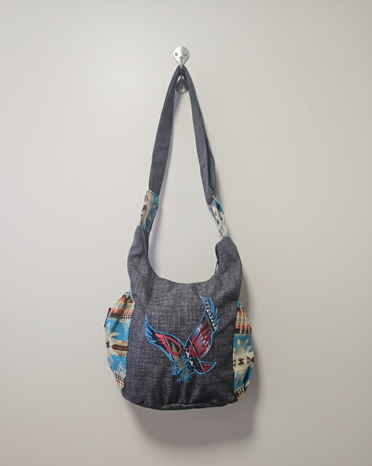 Eagle Spirit Embroidered Crossbody Bag