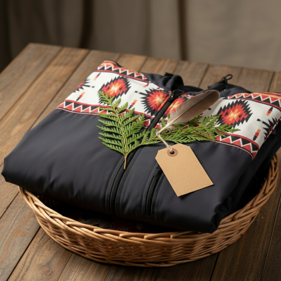 OLDTRIBES™ Sunburst Diamond Print Windbreaker