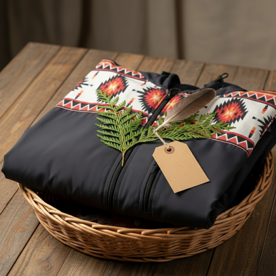 OLDTRIBES™ Sunburst Diamond Print Windbreaker