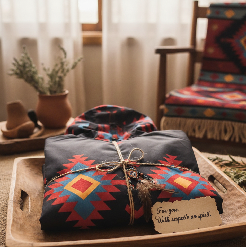 OLDTRIBES™ Sunrise Peaks Windbreaker(Black)