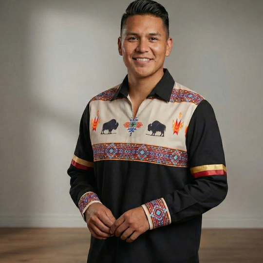 Orange and Maroon Ribbon Shirt