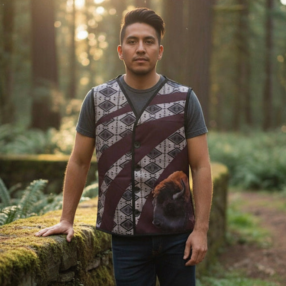 Buffalo Native Vest (marron)