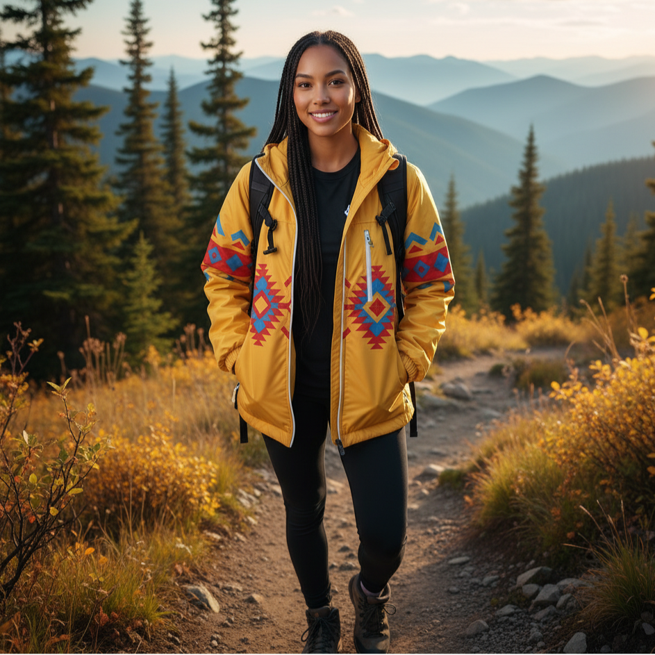 OLDTRIBES™ Sunrise Peaks Windbreaker(Yellow)